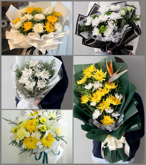 山东莱芜莱城区大王庄镇顺天街村白事花束代送